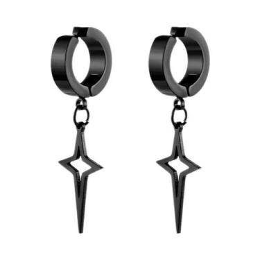 Imagem de Brincos De Clipe Com Pingente De Cruz Da Moda, Sem Furo, Para Homens E