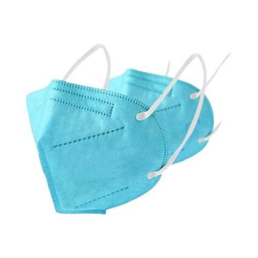 Imagem de Máscara Facial FFP2 KN95 Preta 10-200PCS 5 Camadas Não Tecidas Reutili