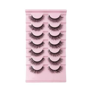 Imagem de Cílios Postiços Naturais E Volumosos D Curl 3D Longos De Visom - 7 a 1