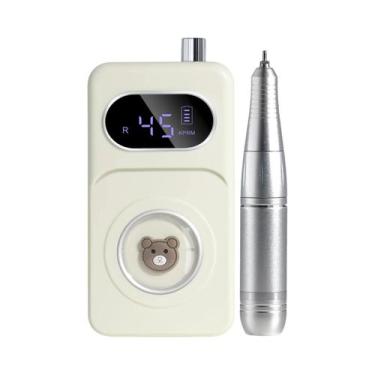 Imagem de Lixadeira Elétrica Recarregável De Baixo Ruído 45000RPM Para Unhas, Po