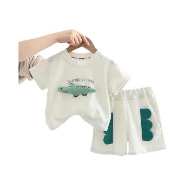 Imagem de Conjunto De Roupas De Algodão Para Bebês Meninos E Meninas De Verão Co