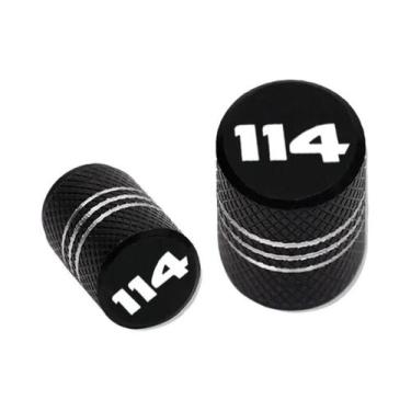 Imagem de Tampas De Válvula De Pneu CNC Para Motocicletas Harley Softail Fat Boy