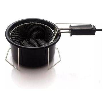 Imagem de Fritadeira Elétrica 220V Com Óleo Tacho Esmaltado 1,5 Litro - Alfa Sup