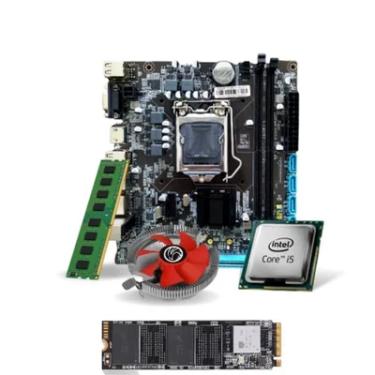 Imagem de Kit Upgrade com Placa Mãe H310 + Processador I5 8500 + Memória 8GB DDR4 + Cooler + SSD M.2 512GB