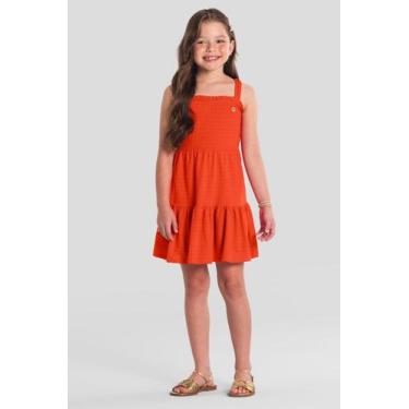Imagem de Vestido infantil menina quadriculado brandili Vermelho, 10, Vermelho