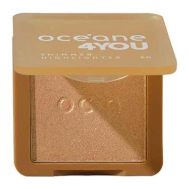 Imagem de Iluminador em Pó Océane 4 You - Shimmer Highlighter Dourado-Feminino