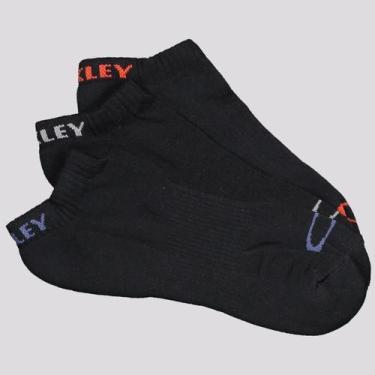 Imagem de Meia Oakley Show 3 Pares Preta, 39-43