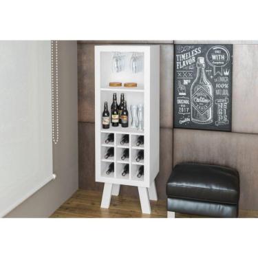 Imagem de Adega Para 9 Garrafas Com Prateleira Ad5000 Branco