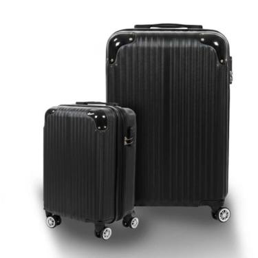 Imagem de Kit 2 Malas de Viagem Grande e Pequeno 60x39x26 51x33x22 Rígida Estoca