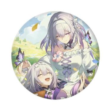 Imagem de Crachá De Cosplay De 58mm Do Jogo Honkai Star Rail: AMPHOREUS, Aglaea,