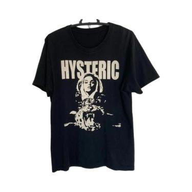 Imagem de Camiseta Gráfica Unissex Em Carvão Hysteric Glamour Estilo Retrô Dos A