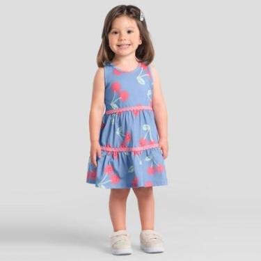Imagem de Vestido infantil menina de cerejas Brandili-Feminino