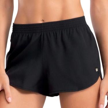 Imagem de Shorts Feminino Praia Piscina Abertura Lateral Poliéster She 38401, Pr