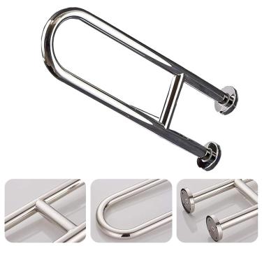 Imagem de Barra de Apoio em U 45cm Banheiro Box Seguranca Idosos Gestantes Cadeirantes Lavabos Casa de Repouso Hospitais