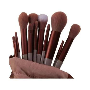 Imagem de Conjunto De Pincéis De Maquiagem Femininos Para Olhos, Base, Pó, Blush