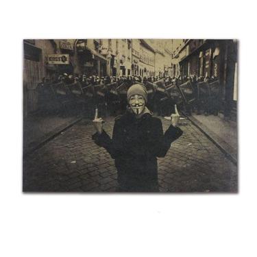 Imagem de Pôster V de Vendetta Protest Vintage Kraft Paper 51,5x36cm - taiyuanke