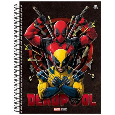 Imagem de Caderno Deadpool Universitário 1M Espiral Capa Dura 80 Fls