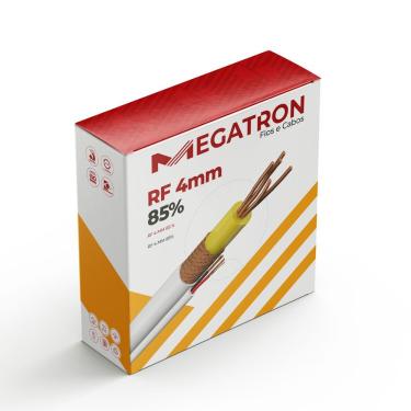 Imagem de Cabo Coaxial Rf 0 e 4-2 e 5 + 2x26awg Mono 100m para Câmeras CFTV Vídeo Porteiro Branco...