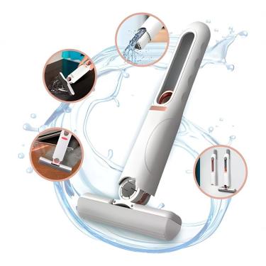 Imagem de Mini Mop Esfregão Limpeza Dobrável Portátil Ajustável Mágico em Plástico ABS e Algodão...