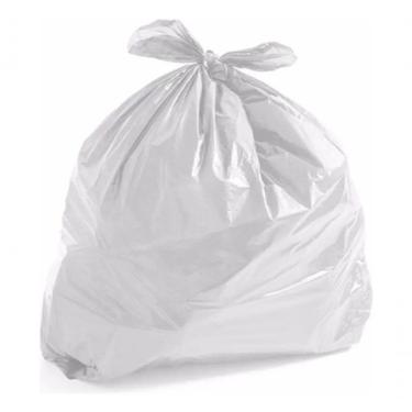 Imagem de Saco de Lixo 40 Litros Reforçado para Resíduos Domésticos e Industriais Branco Higipack
