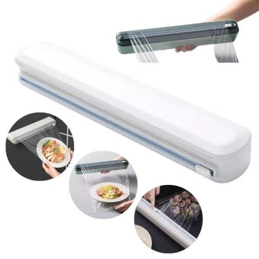 Imagem de Dispenser Cortador de Filme Plástico Alumínio Papel Manteiga para Corte Preciso em ABS...