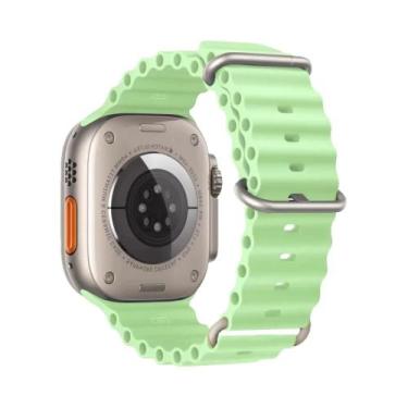 Imagem de Pulseira De Silicone Ocean Para Apple Watch Ultra 49mm 45mm 46mm 42mm 