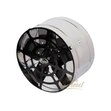 Imagem de Exaustor Ventilador Inox 30Cm Alta Vazão Blindado Para Cozinha Churras