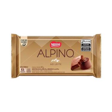 Imagem de Chocolate Nestlé Alpino 80g - Embalagem com 16 Unidades