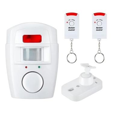 Imagem de Alarme Residencial PIR com Controle Remoto 105dB Bivolt - ShopMix