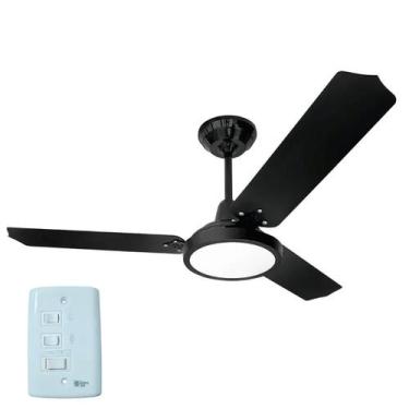 Imagem de Ventilador De Teto Led Lorensid Preto 127v, 110V