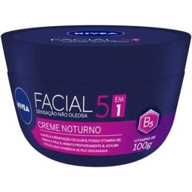Imagem de Creme Nivea Facial Noturno 5 Em 1 Hidratante 100G
