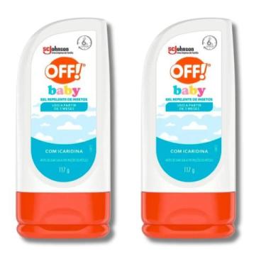 Imagem de KIT 2X Gel Repelente de Insetos OFF Baby Icaridina 117G A partir 3 Mes