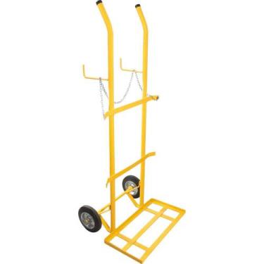 Imagem de Carrinho Para Transporte De 2 Cilindros de Oxigênio G Vonder