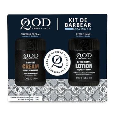 Imagem de Creme de Barbear QOD Barber Shop Pele Sensível + Loção Pós Barba Refre