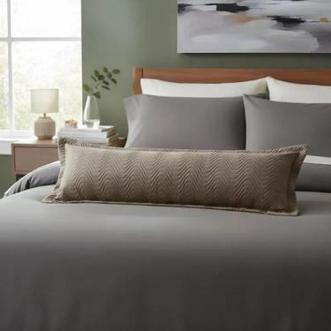 Imagem de Porta travesseiro de Corpo 130cm Matelado Com Zíper 180 Fios - Nathali