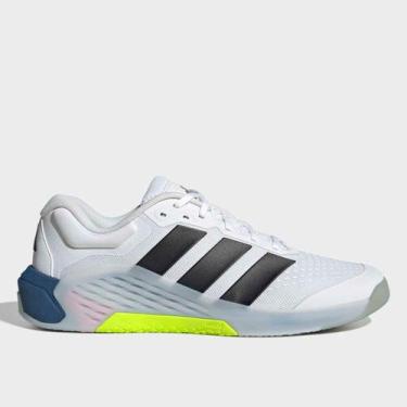 Imagem de Tênis Adidas Dropset 4 Power Trainer Masculino, Cinza, Verde limão, 39