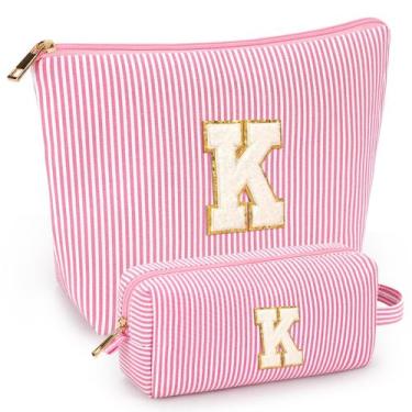 Imagem de Conjunto de bolsa de maquiagem mibasies Pink K para mulheres e meninas