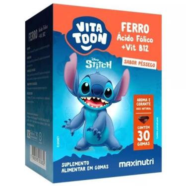 Imagem de Vitatoon stitch ferro + ac folico + b12 30 gomas - maxinutri