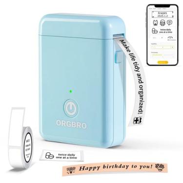 Imagem de Rotuladora ORGBRO X1 Bluetooth, impressora térmica sem tinta
