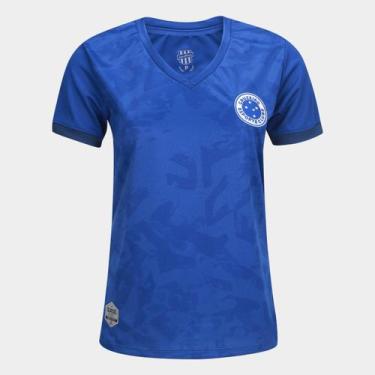 Imagem de Camisa Cruzeiro Classic Retrômania Feminina, Azul, G
