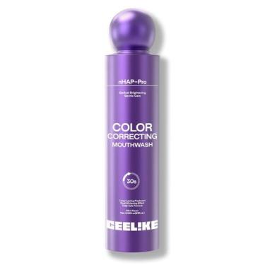 Imagem de Enxaguante Bucal CEELIKE Corretor de Cor Roxo 237ml Menta