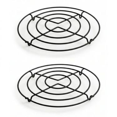 Imagem de Kit Descanso de Panela Inox Redondo 20cm  Apoio para Panela Quente Res
