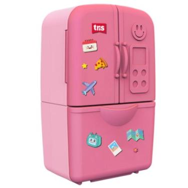 Imagem de Apontador Geladeira Duplo com Depósito + Borracha Frost - Tris, ROSA