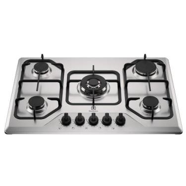 Imagem de Cooktop 5 Bocas Electrolux KE5XC Inox Bivolt a Gás, Bivolt
