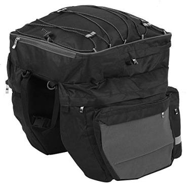 Imagem de AMONIDA Mochila de bagagem para Mountain Bike, 3 em 1 multifuncional tecido de nylon durável bolsa de bicicleta equipada com capa de chuva que oferece um espaço de armazenamento portátil para seus itens