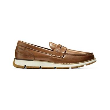 Imagem de Cole Haan Mocassins masculinos 4.zerogrand, Bronze britânico/marfim, 40
