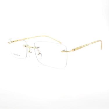 Imagem de Armação armação de óculos Sem Aro Balgrif Flutuante Retangular C7
