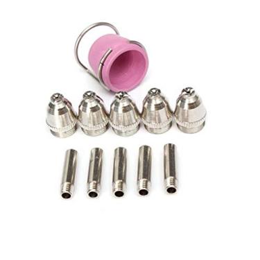 Imagem de Qiang Han Kits de consumo de tocha de corte de plasma AG60P com ponta de eletrodo para pistola de cortador de plasma (consumíveis AG60P)
