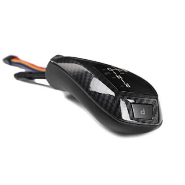 Imagem de FINMOKAL Botão De Mudança De Marchas Led Acessórios Estilo F30 Para BMW E81 E88 E89 E90 E91 E92 E93 Preto, Impresso Em Fibra De Carbono