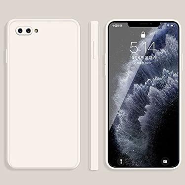 Imagem de Mobile phone accessories Para FOR OPPO A5 / A3S Cor Sólida Imitação Líquida Silicone Reta Edge àproof Cobertura completa Capa protetora phone case